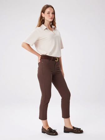 Slim Fit Coton Parça Boya Pantolon W27PNT004