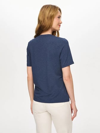 V Yaka Kısa Kol T-Shirt W27TSH001