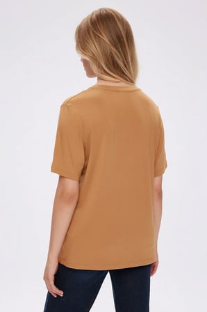 V Yaka Kısa Kol T-Shirt W27TSH001