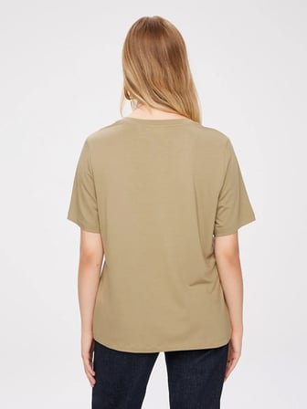 V Yaka Kısa Kol T-Shirt W27TSH001