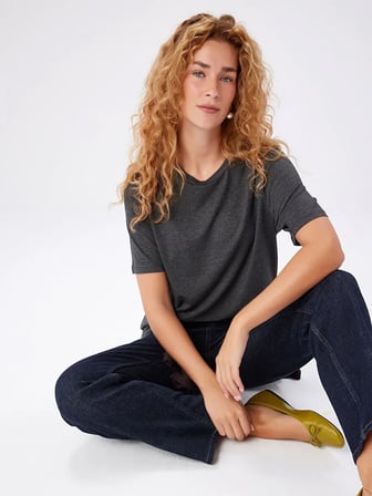 Yuvarlak Yaka Kısa Kol T-Shirt W27TSH002
