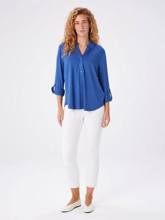 Kaçık Yaka Uzun Kollu T-Shirt W27TSH005