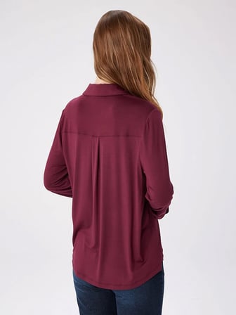 Kaçık Yaka Uzun Kollu T-Shirt W27TSH005
