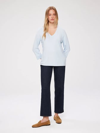 V Yaka Truvakar Kol T-Shirt W27TSH007