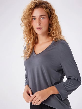 V Yaka Truvakar Kol T-Shirt W27TSH007