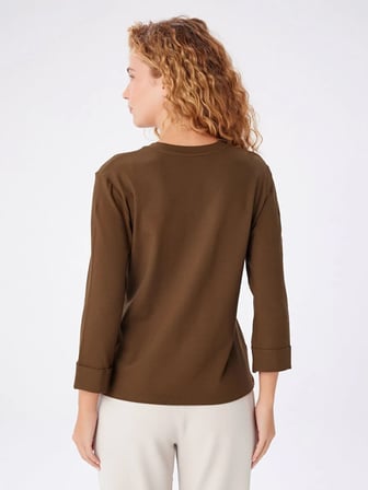V Yaka Truvakar Kol T-Shirt W27TSH010