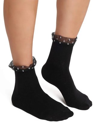 Puantiye Garnili Soket Çorap W27CRP015