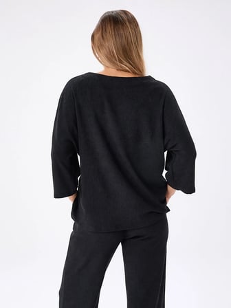 Beli Broş Detaylı 3/4 Kol Örme Tunik W27TNK012