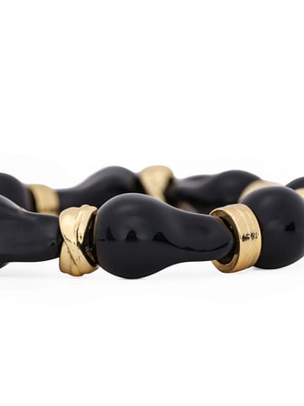Gold Detaylı Taş Bileklik W27BLK002