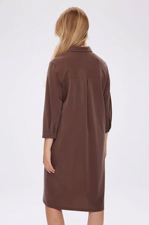 Polo Yaka Kısa Kol Tenselli Elbise W27ELB026