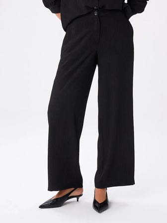 Kendinden Dokulu Şönil Wıde Leg Fıt Pantolon W27PNT007