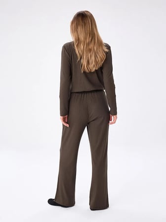 Wıde Leg Fıt Kaşkorse Örme Pantolon W27PNT019