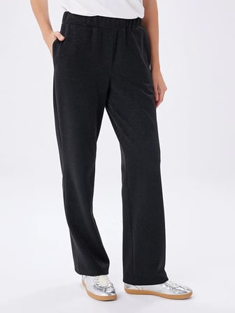 Relax Kendinden Simli Straight Fit Örme Pantolon W27PNT036