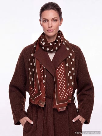Puantiye Desen Şal W27SAL023