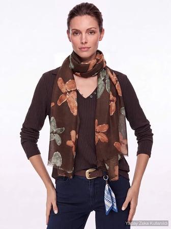 Çiçek Desen Şal W27SAL026