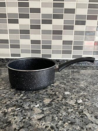 GÜLSAN Siyah Granit Sosluk (Sütlük) Tava 18 Cm