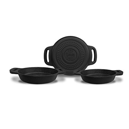 Gülsan Elit Döküm Omlet Tava 3'lü Set 18-20-22 Cm