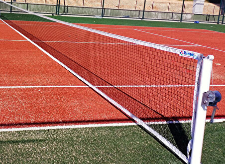 Adelinspor Via Tenis Direği Sabit Ankrajlı ve Gold Tenis File Seti