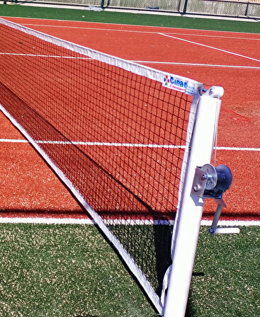 Adelinspor Via Tenis Direği Sabit Ankrajlı ve Gold Tenis File Seti