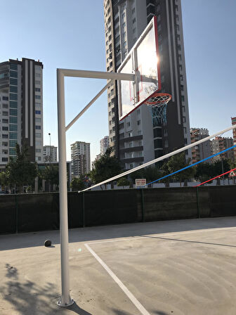Mia Basketbol Potası 105*180 8 mm Solid Polikarbon 45 cm Sabit Çember