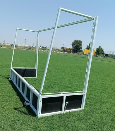 Adelinspor Metal Çim Hokeyi Kale Direği  2,14*3,66*1,2 m