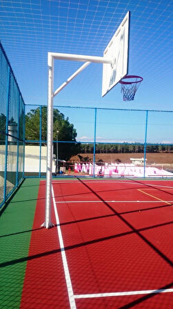 Standart Basketbol Potası Yaylı Çember 105*180 1,5 mm Sac Panya