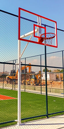 Standart Basketbol Potası Sabit Çember 105*180 20 mm Akrilik Cam Panya