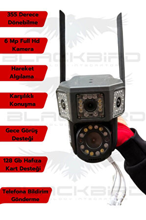 Okam-3016 6 Mp Dual Lens Wifi Ptz Kamera