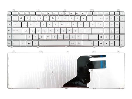 Asus N55, N55E, N55S Serisi Notebook Klavyesi (Gümüş Gri TR) / KL0421