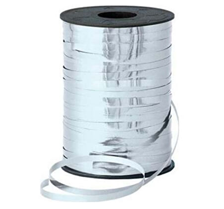 San Parlak Metalik Rafya 8Mm 200 Metre Gümüş - 2 adet