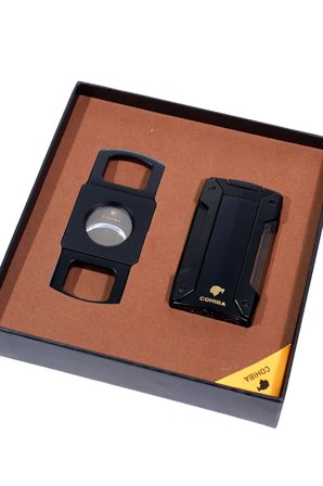 Cohiba Çakmak Kesici İkili Siyah Puro Seti - TR9263