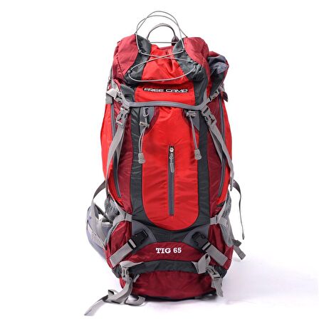 Freecamp Tig Trekking 65 lt Su Geçirmez Outdoor Sırt Çantası Kırmızı