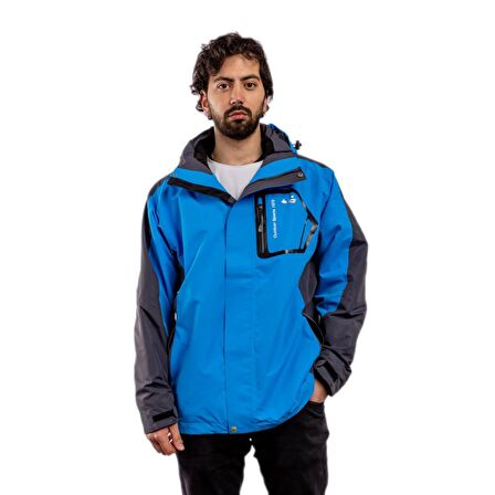 A&C Erkek Yağmurluk-MAVİ-SİYAH