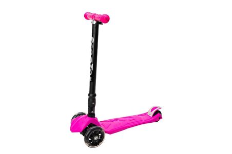 Xslide Işıklı Tekerlekli Scooter Pembe