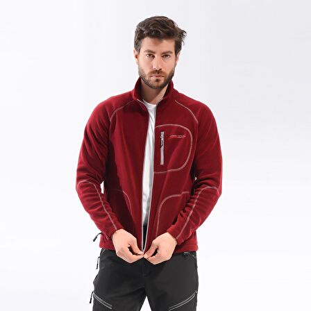 Freecamp Man Full Zipper Fleece-BORDO