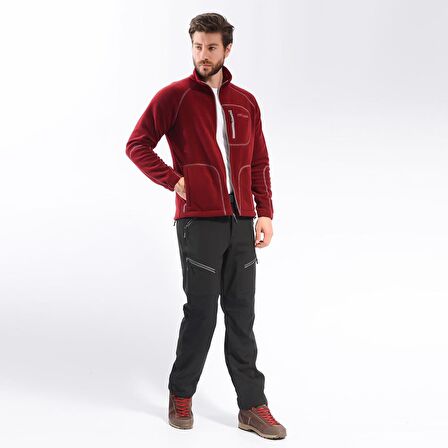 Freecamp Man Full Zipper Fleece-BORDO