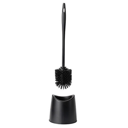 Porsima SB-776 Silikon Wc Tuvalet Banyo Fırçası Klozet Fırçası Siyah