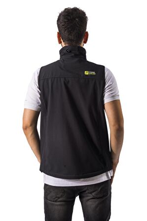 FreeCamp Vest Erkek Softshell Yelek-SİYAH