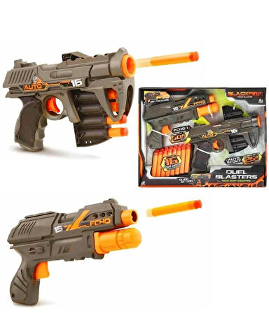 Dual Blasters Sünger Mermi Atan 2'li Tabanca Seti