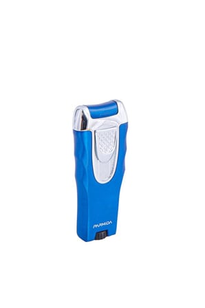 Tek Torch Pürmüz Mavi-Gümüş Puro Çakmağı - TR4729
