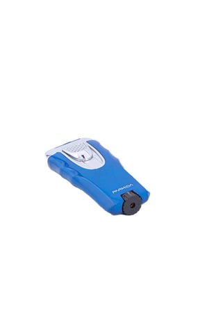 Tek Torch Pürmüz Mavi-Gümüş Puro Çakmağı - TR4729