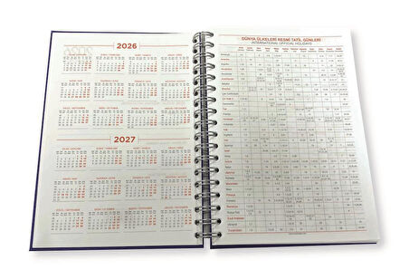 Lizy 2026 Spiralli 17x24 cm Günlük Ajanda MODEL-4