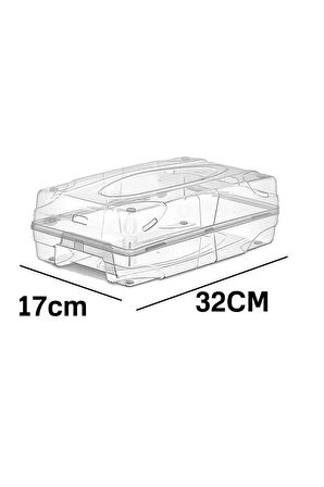 5'li Kadın Ayakkabı Saklama Kutusu - Şeffaf Dekoratif Ayakkabı Düzenleyici Kutu Seti