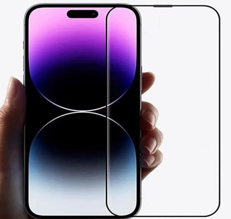 Logis Apple iPhone 15 Pro Max Uyumlu Tam Kaplayan 5d Anti Statik Ekran Koruyucu Cam 