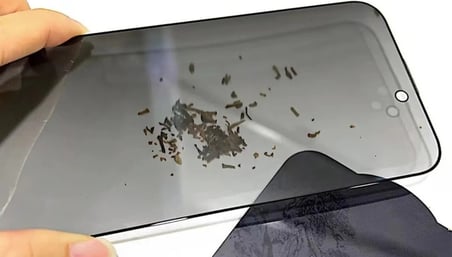 Logis Apple iPhone 15 Pro Max Uyumlu Tam Kaplayan 5d Anti Statik Ekran Koruyucu Cam 