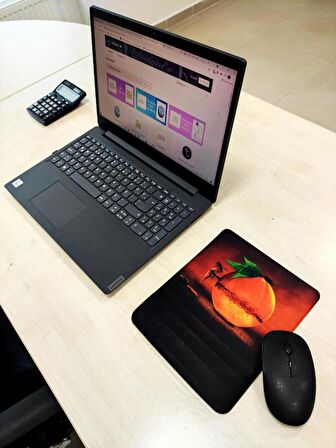 Bal Portakalı Desenli Bilek Destekli Dikdörtgen Mousepad