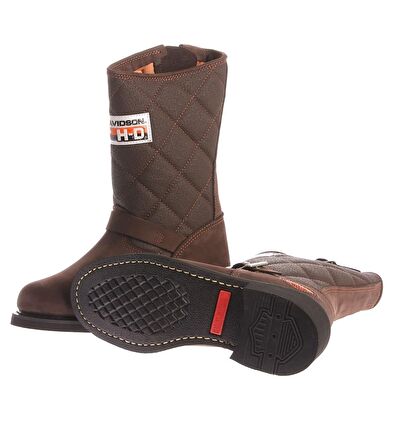 Brown Hakiki Deri Kadın Bot & Bootie HD0777005303