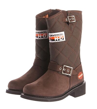 Brown Hakiki Deri Kadın Bot & Bootie HD0777005303