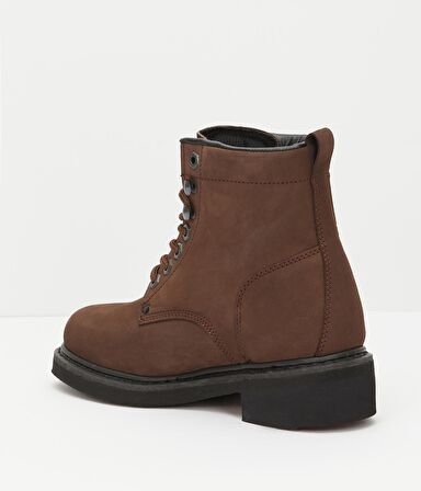 Dark Brown Hakiki Deri Kadın Bot & Bootie HD0777009603