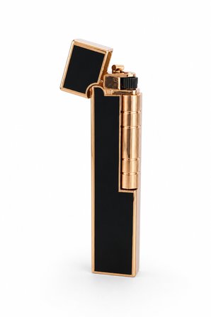 Vindiesel Siyah Gold Slim Soft Flame Metal Çakmak TR10008